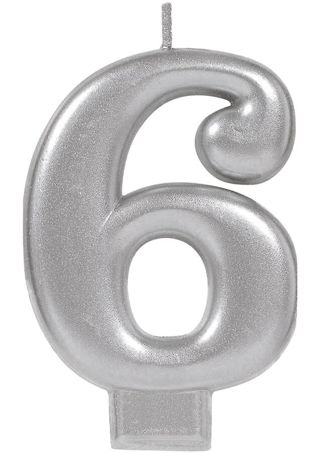 #6 CANDL 3" SLV MTLC