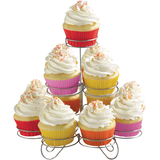 Silver Wire Cupcake Stand Front_Elevated