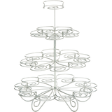 Silver Wire Mini Cupcake Stand Front_Elevated