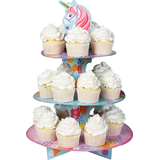 Magical Unicorn Cupcake Stand Front_Elevated