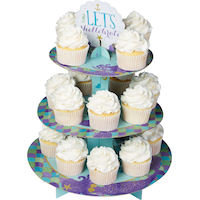 Wishful Mermaid Cupcake Stand Front_Elevated