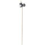 50th Birthday Toothpick Candles, 6-pk Front_Flat