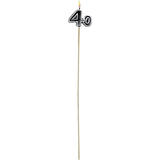 40th Birthday Toothpick Candles, 6-pk Front_Flat