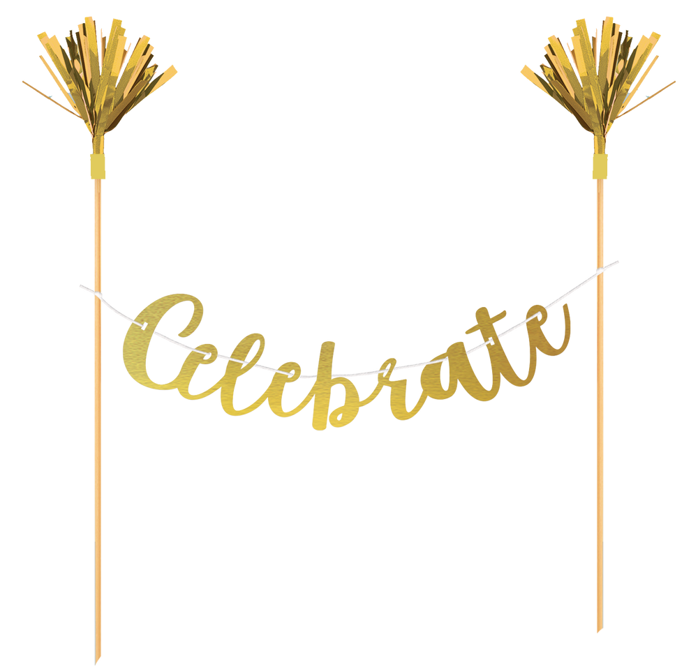 Celebrate Letter Banner Cake Topper Party City
