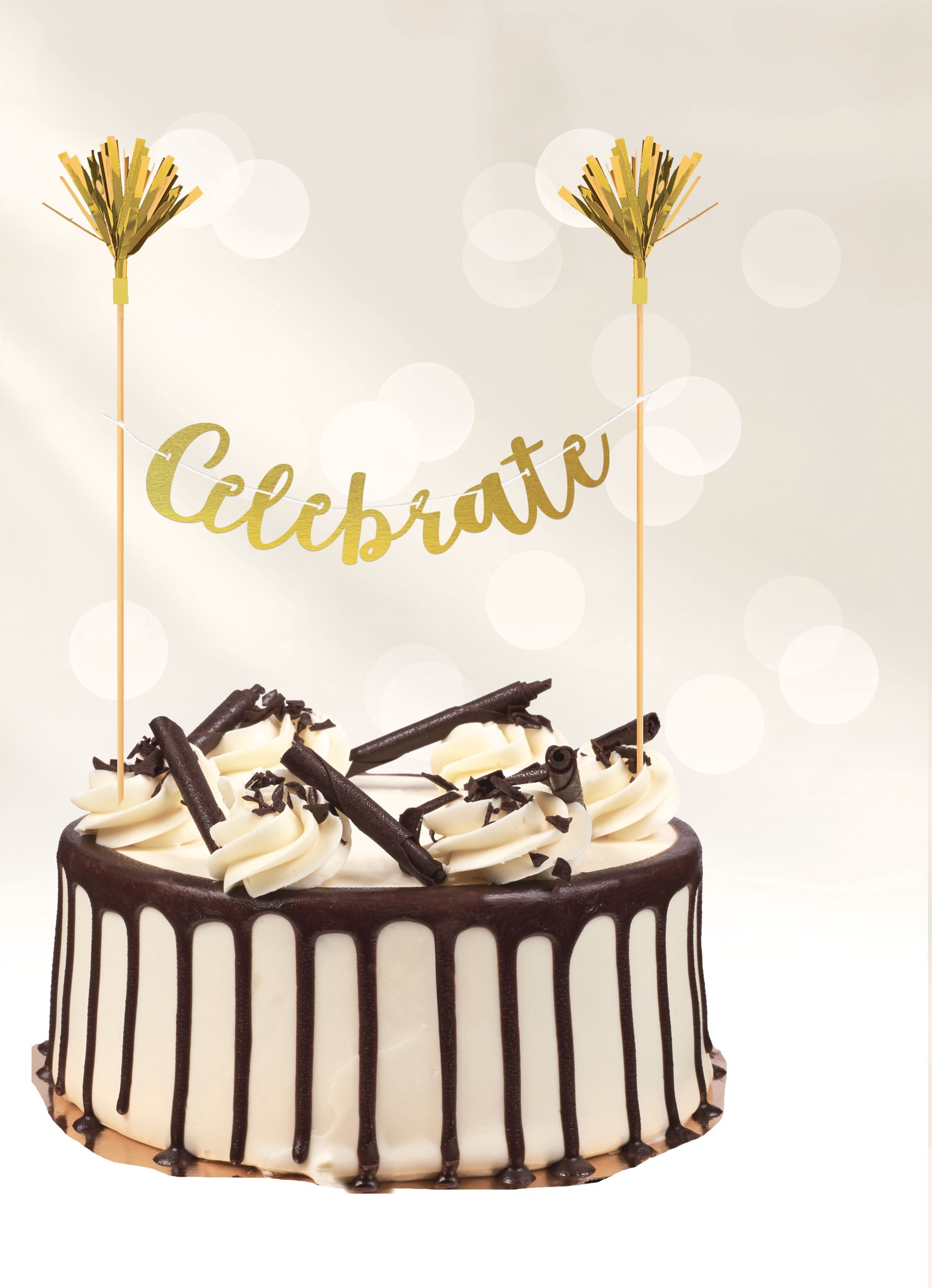 Celebrate Letter Banner Cake Topper Front_Flat