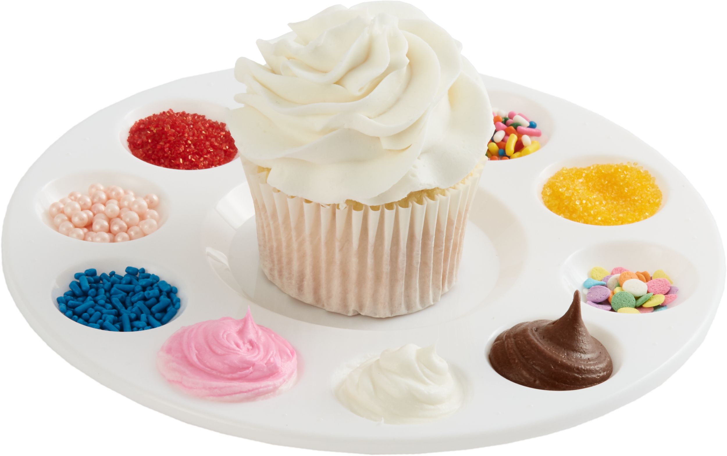 Plateau de décoration pour petits gâteaux Front_Elevated