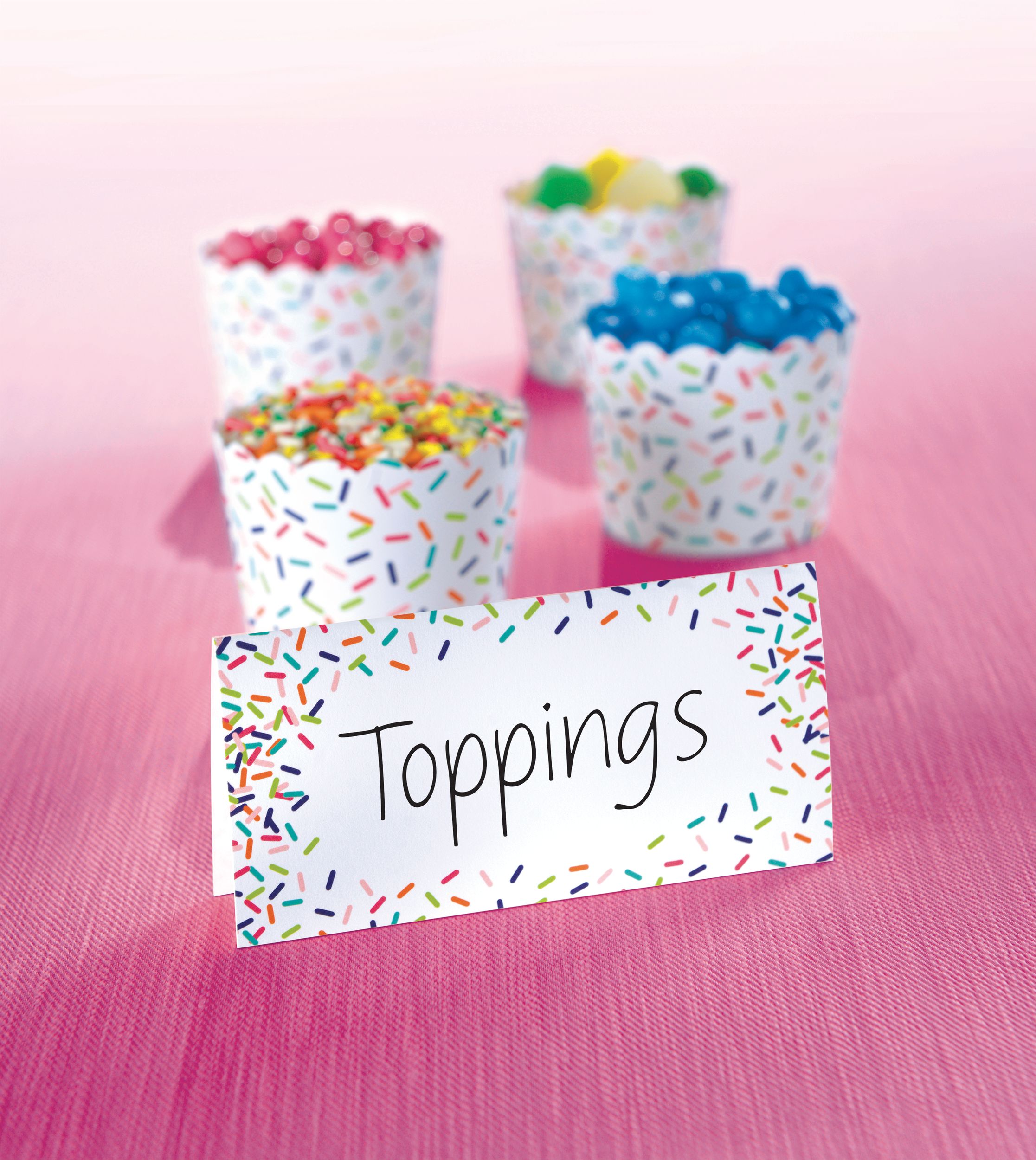 Colourful Sprinkles Tent Cards, 25-pk Composite_or_Mixed