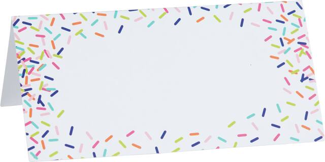 Colourful Sprinkles Tent Cards, 25-pk Front_Angled_Right