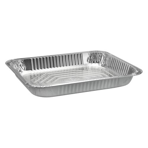 Rectangle Foil Reusable Half Size Steam Baking Pan, Silver, 12-in, for Baking/Cooking/Steaming