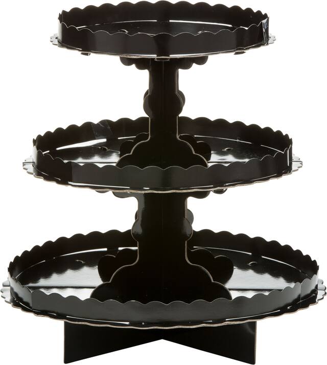 Cupcake Stand, Black Front_Elevated