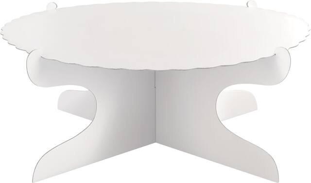 14IN WHT CAKE STAND