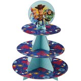 Disney Pixar Toy Story Wilton 3-Tier Treat Stand, Blue, 11.7-16-in, for Treat Display Birthday Party Front_Elevated