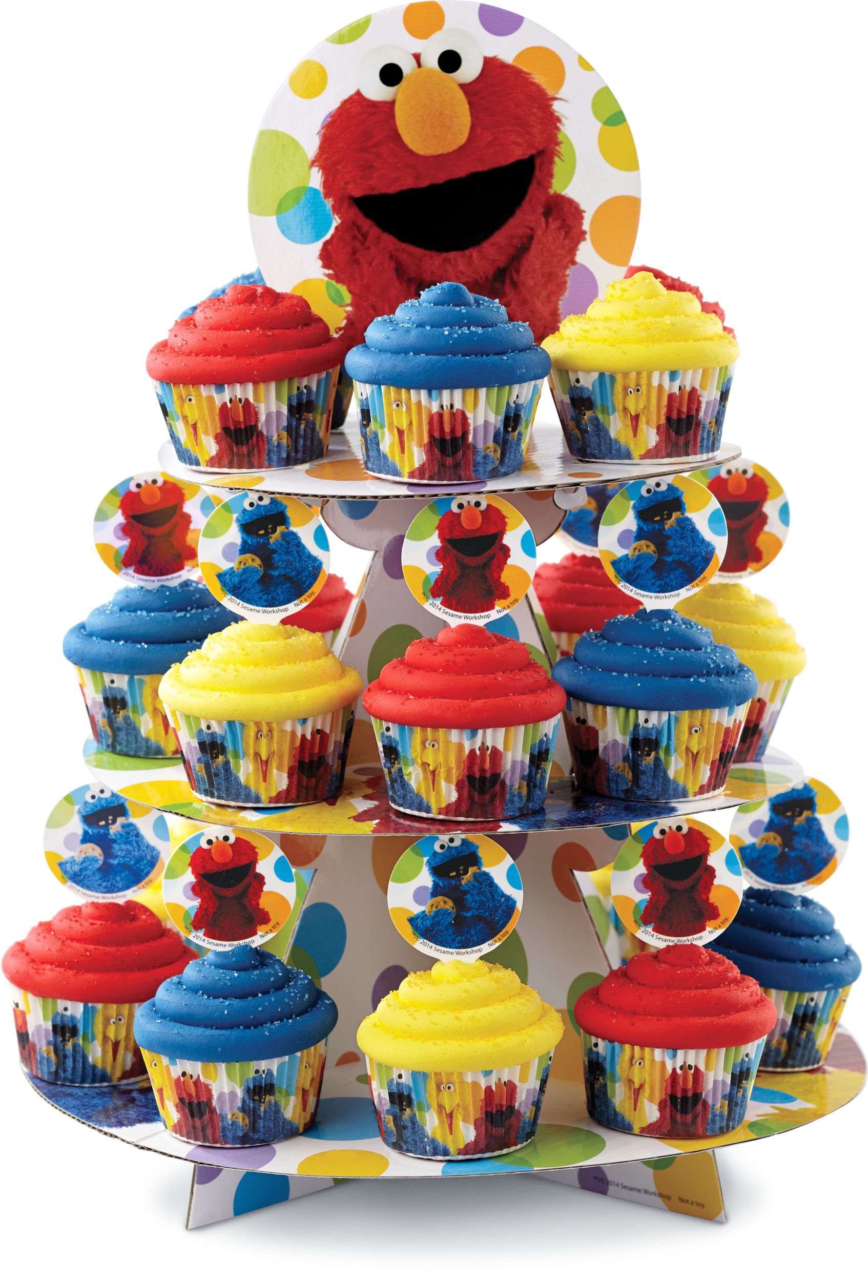Wilton Elmo Cupcake Stand, 11.8-in x15-in Front_Elevated