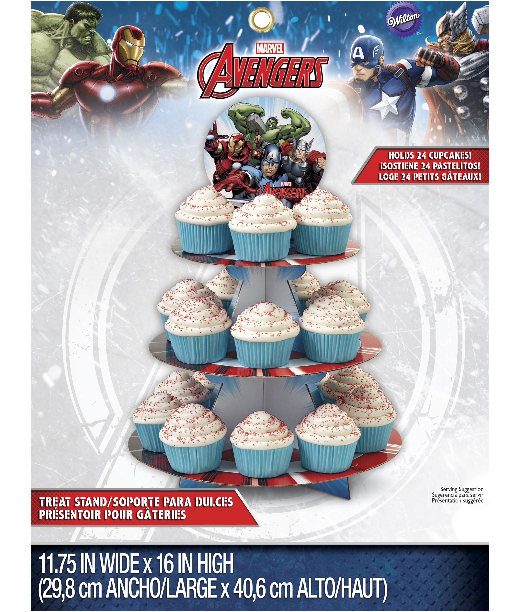 Plateau à gâteries Avengers Front_Flat