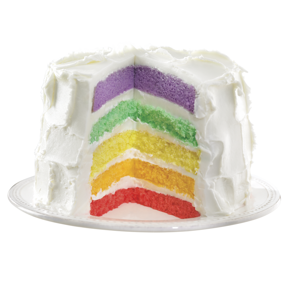 Wilton Easy Layers! 6 in. Cake Pan Set 5 Pc Rainbow Cake