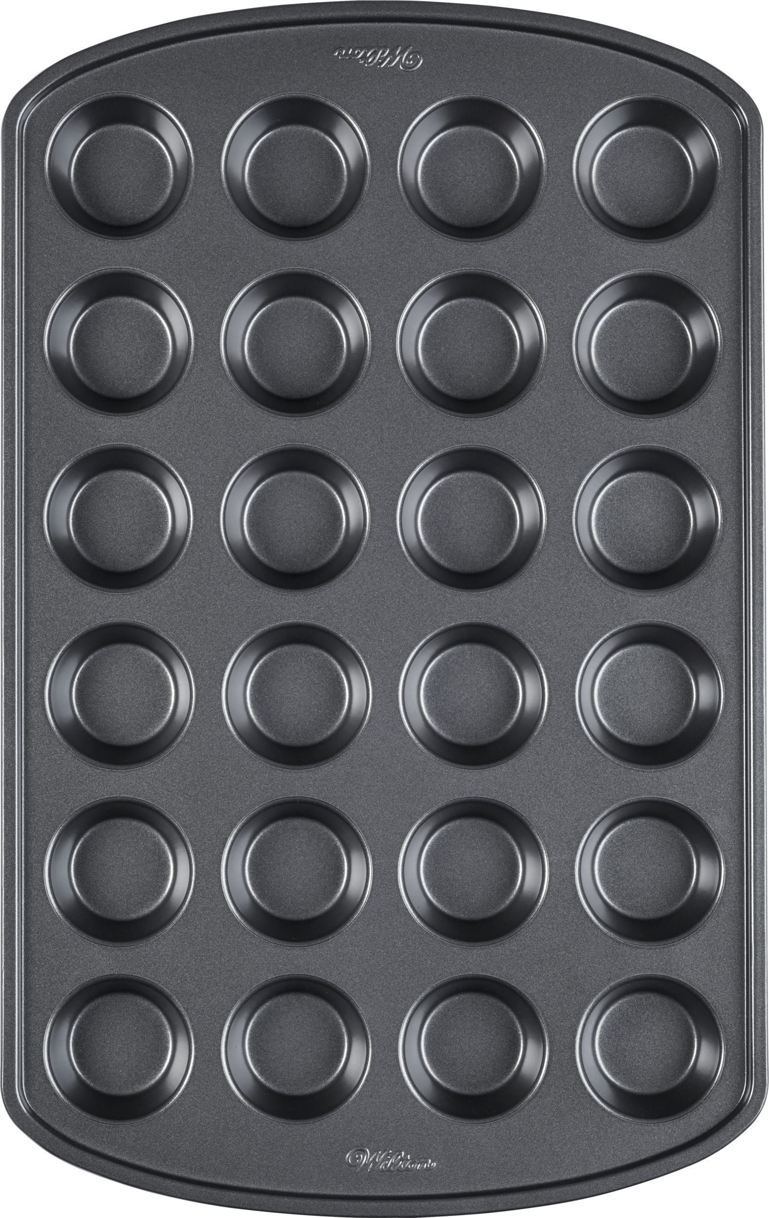 Cavity Mini Muffin Pan, 24-Cup Overhead_Flat