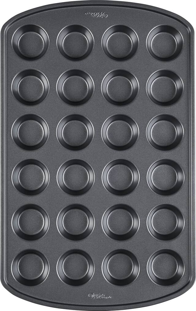 Mini moule à muffins à creux, 24 muffins Overhead_Flat