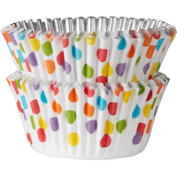Colourful Polka Dot Foil Baking Cups, 48-pk Front_Elevated