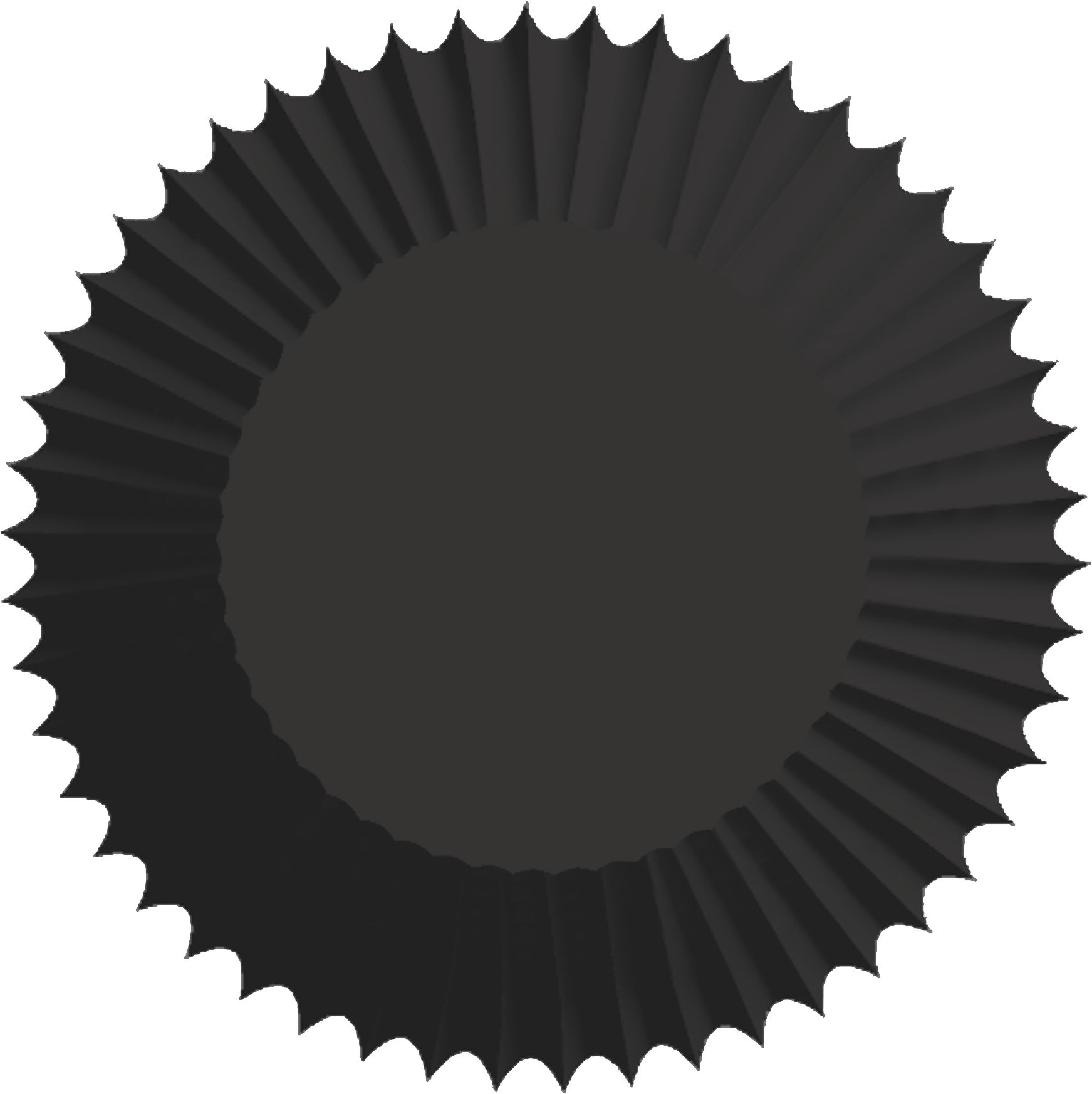 Black & Silver Baking Cups, 150-ct Overhead_Flat