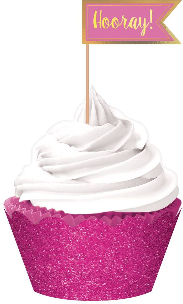 Cupcake Decorating Kit, Pink, 72-pc Front_Flat