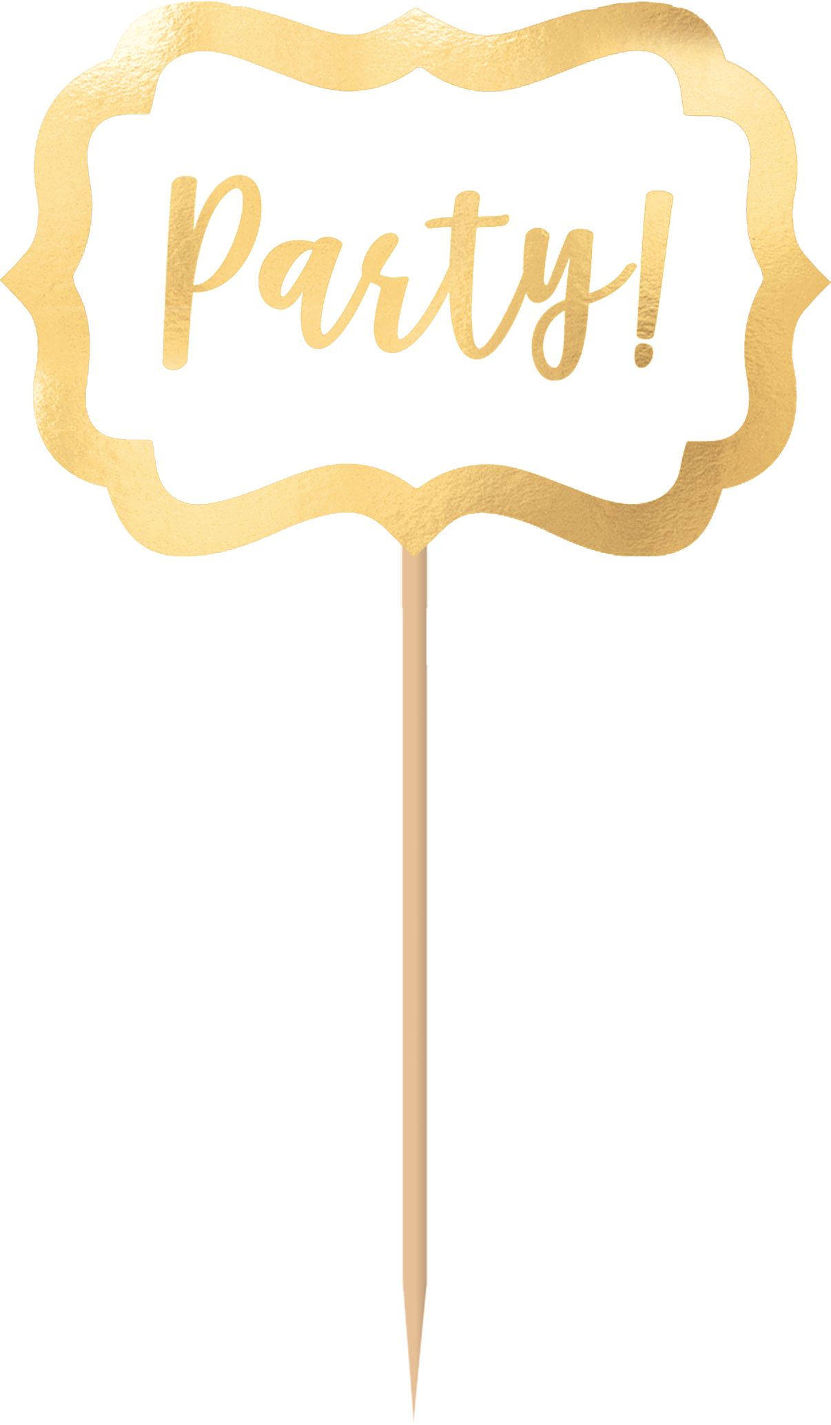 Décorations à petits gâteaux, doré, paq. 72 Front_Flat