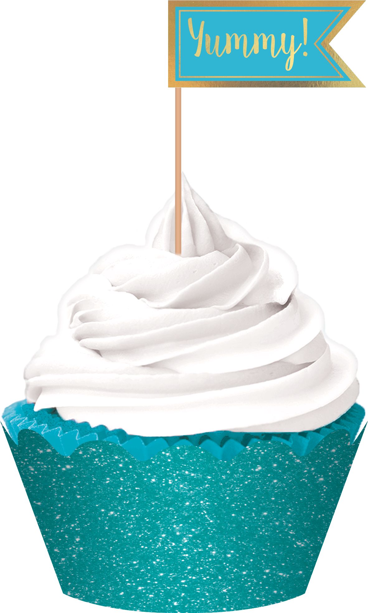 Cupcake Decorating Kit, Caribbean Blue, 72-pc Composite_or_Mixed