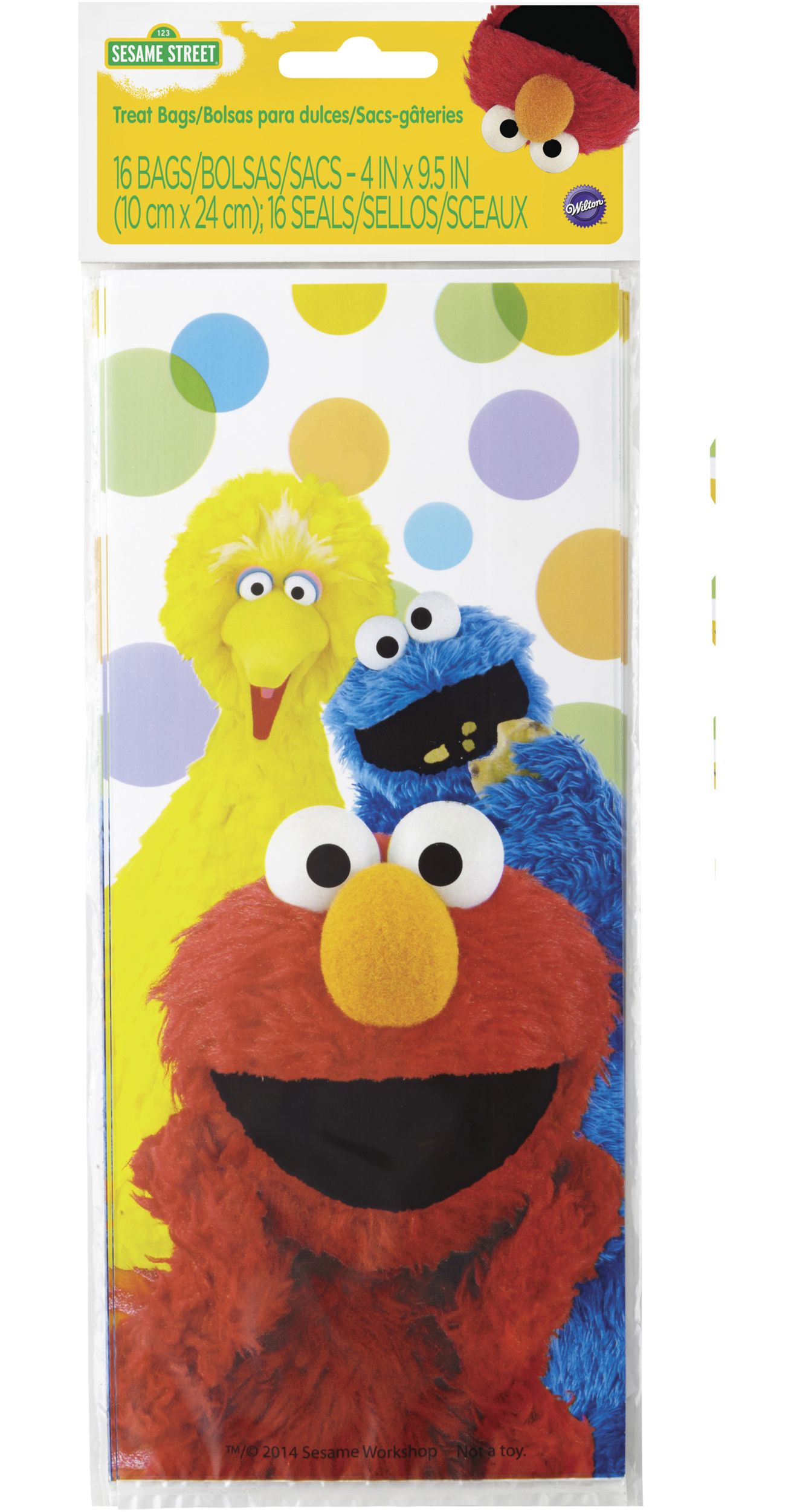 Sac à friandises Wilton Seasame Street, paq. 16 Front_Flat