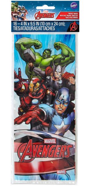 Avengers Treat Bags, 16-pk Front_Flat