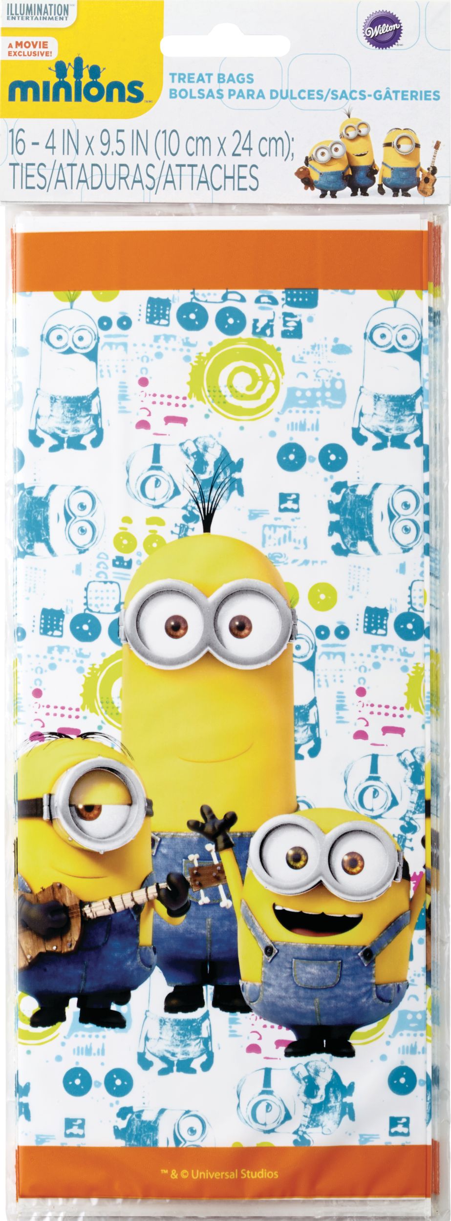 Minions Treat Bag, 16-pk Front_Flat