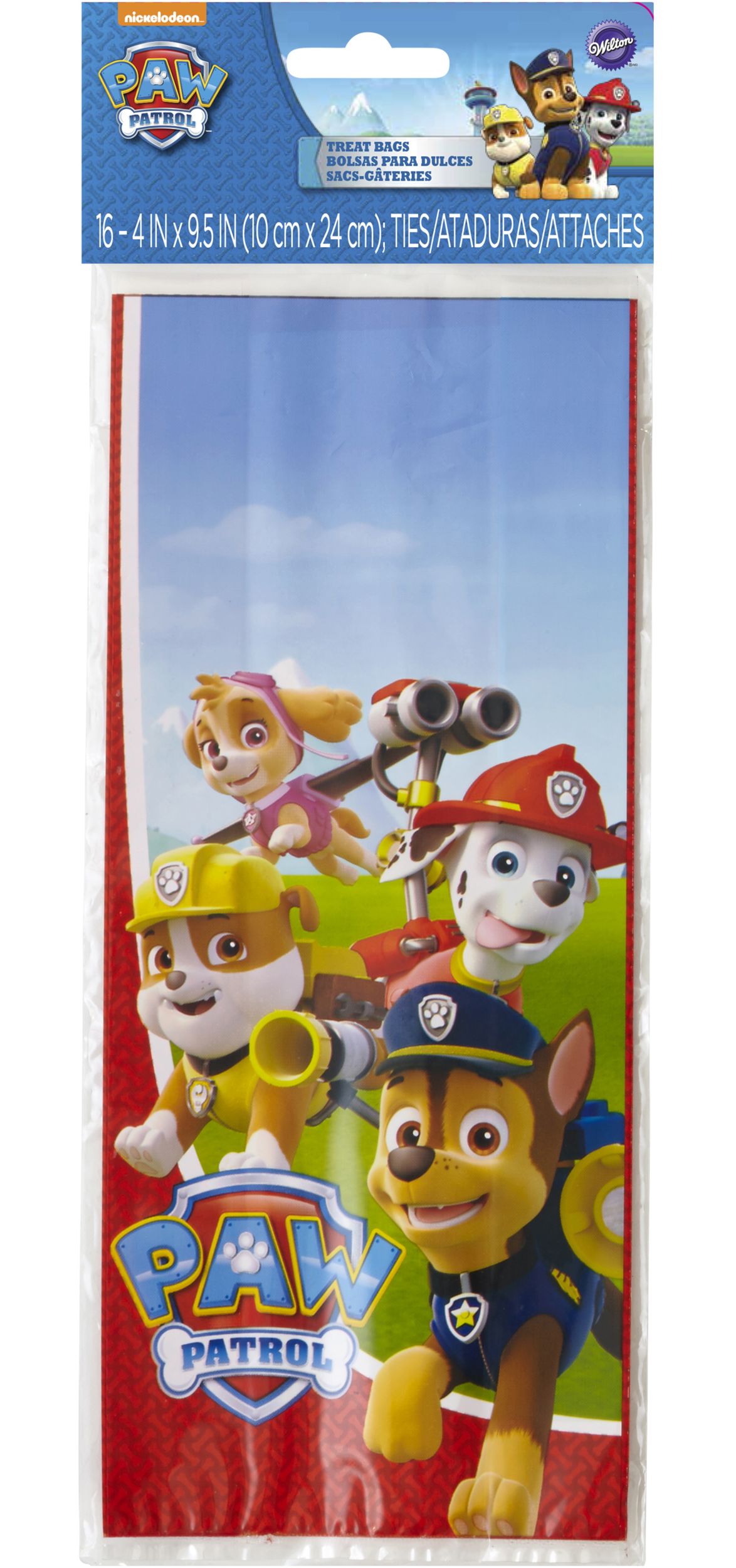 Paw Patrol Treat Bags, 16-pk Front_Flat