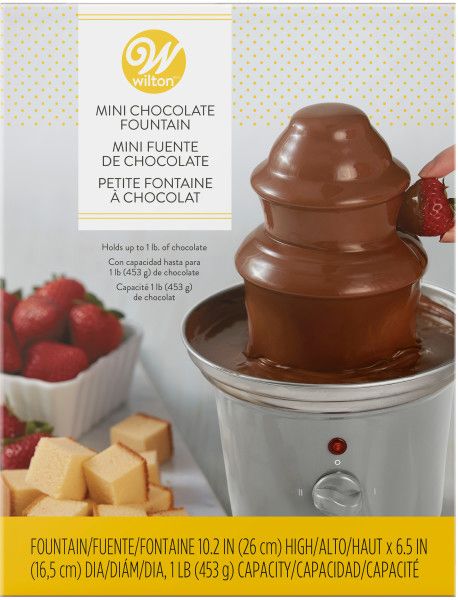 Wilton Small Chocolate Fountain, Silver, for Birthday Party