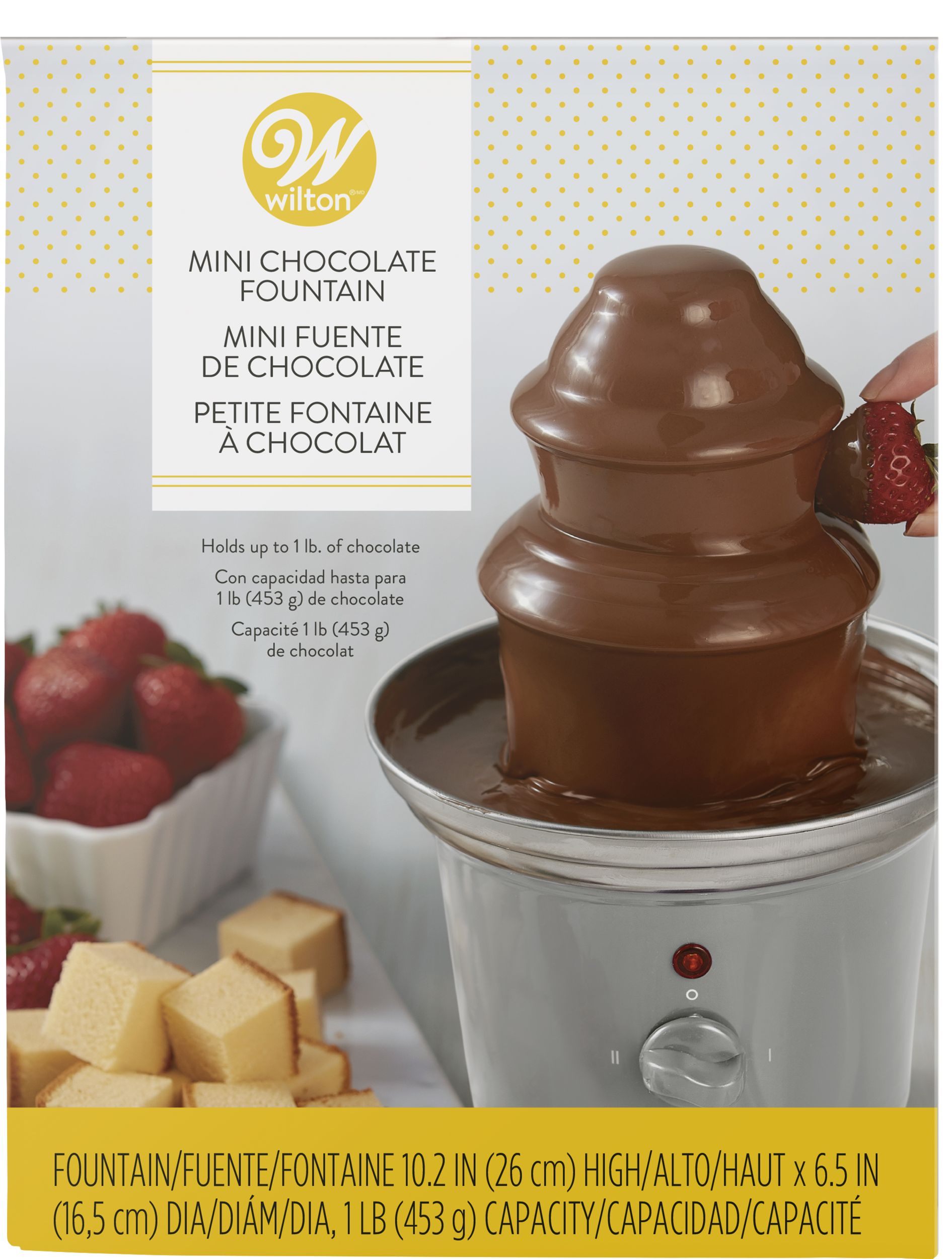 Wilton Small Chocolate Fountain, Silver, for Birthday Party