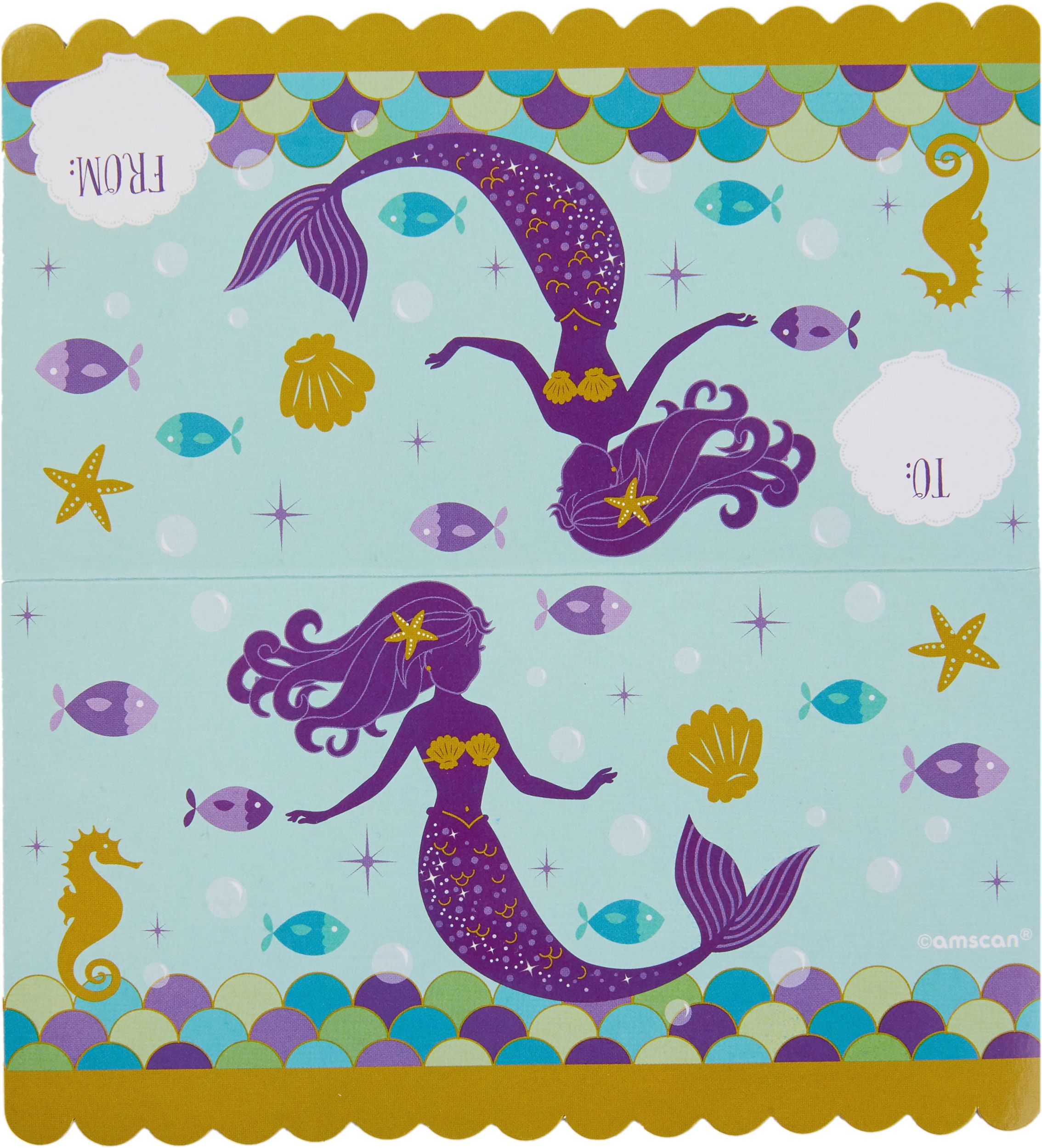 Wishful Mermaid Treat Bag Kit, 20-ct Front_Flat