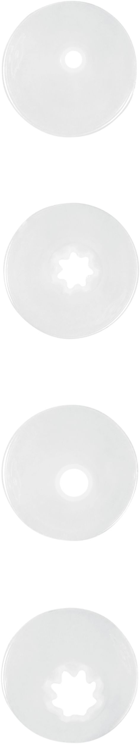 Douilles pour décoration jetables Wilton pour poche à douille, transparent, paq. 4, pour cuisson/décoration de gâteau Overhead_Flat