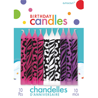 Animal Print Birthday Candles, 10-pk Front_Flat