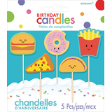 Food Birthday Toothpick Candles, 5-pc Front_Flat