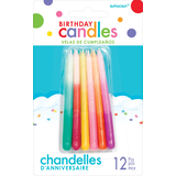 Multicolour Ombre Birthday Candles, 12-pk Front_Flat