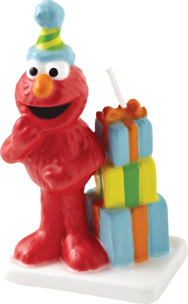 Elmo Birthday Candle Front_Angled_Left
