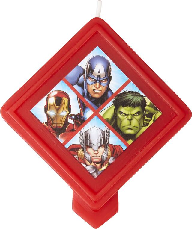 Bougie d'anniversaire Avengers Front_Flat