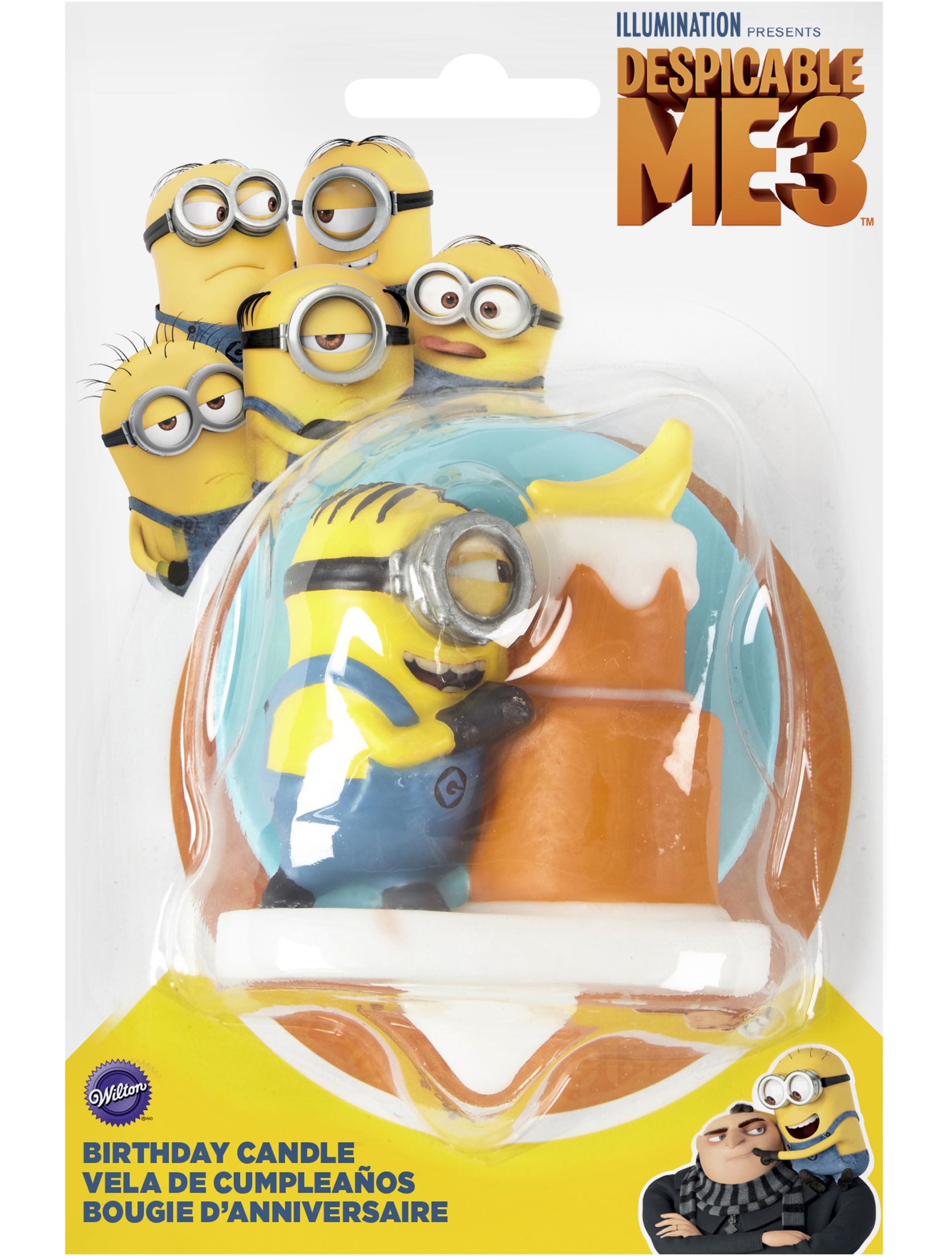 Minions Birthday Candle Front_Flat