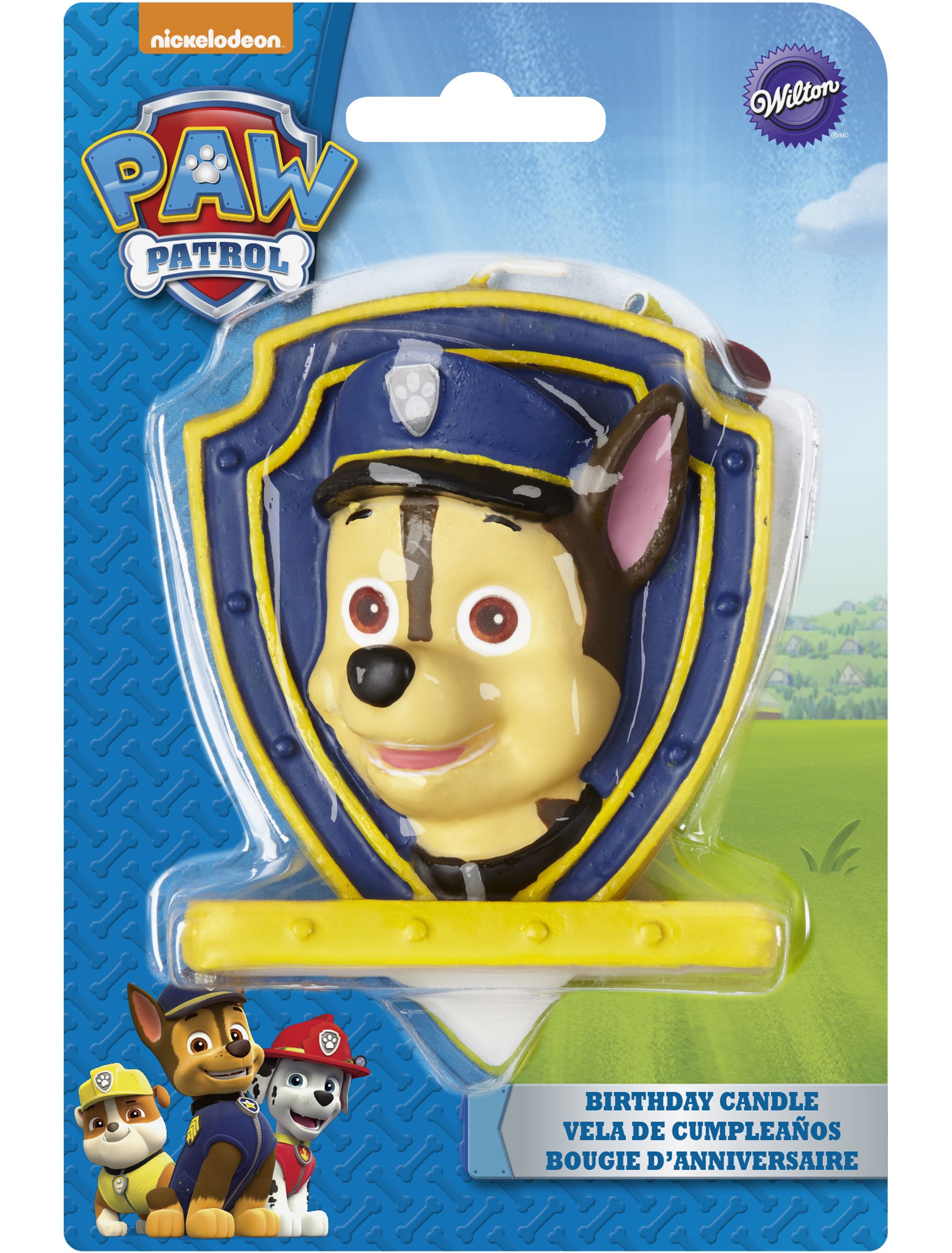 Bougie d'anniversaire Pat'Patrouille Front_Flat