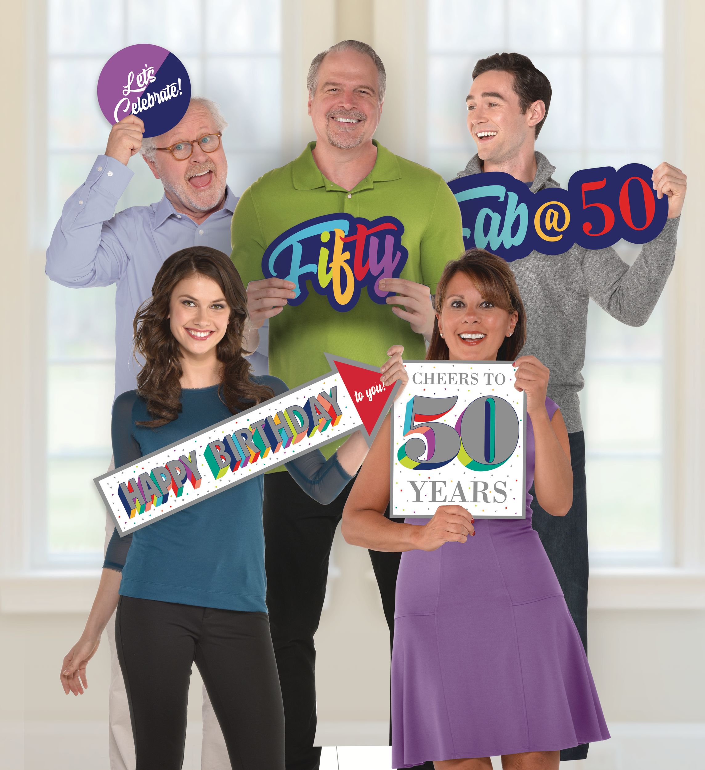 Accessoires photo 50 ans géant, paq. 5 Front_Flat