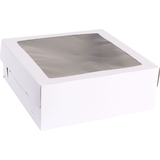 White Window Cake Box Front_Angled_Right