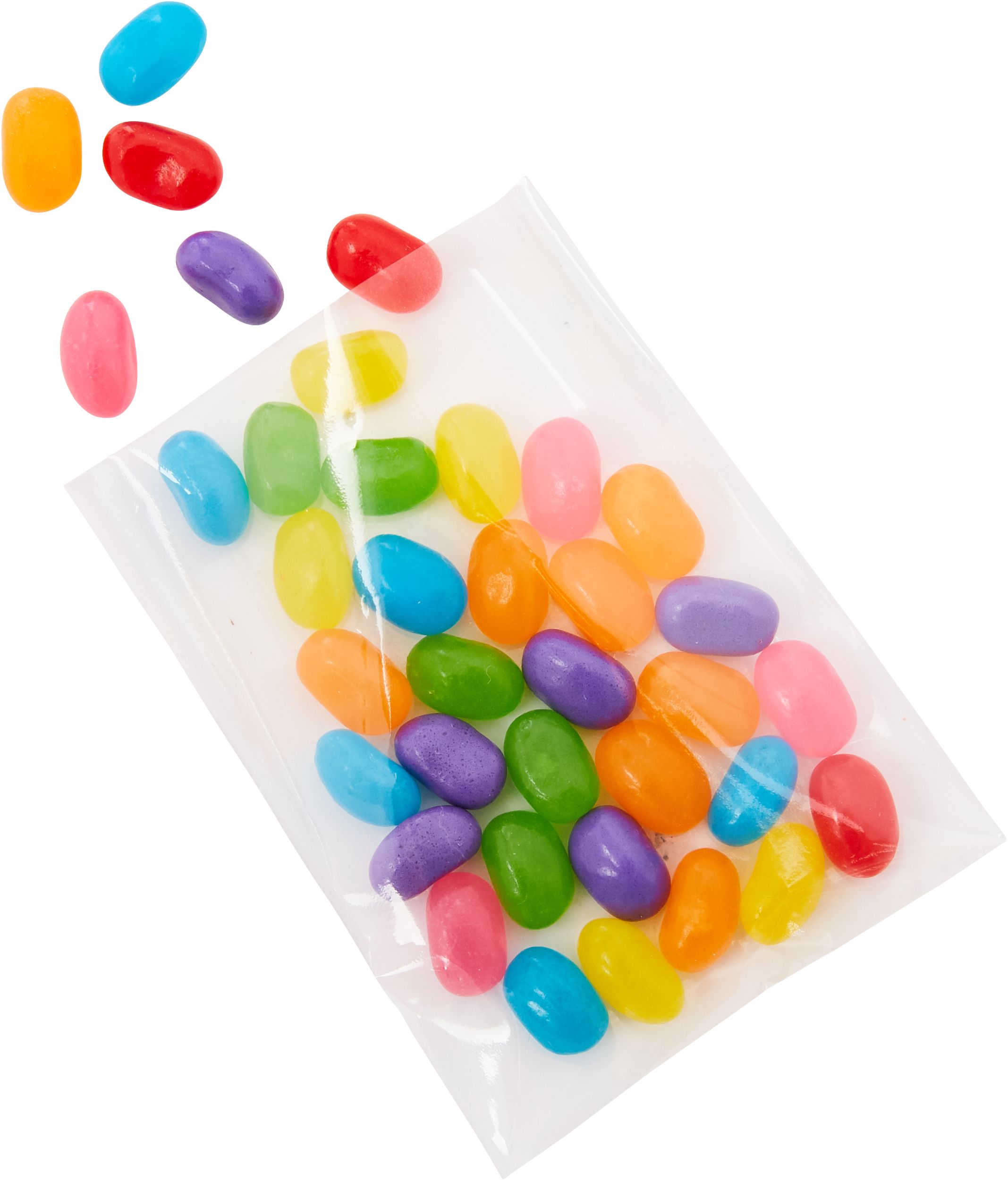 Mini Clear Plastic Treat Bags, 50-pk Front_Three_Fourths_Angled_Right