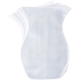 Vase Shaped Cello Treat Party Bags, Clear, 7-in, 100-pk, for Birthday Party Front_Flat