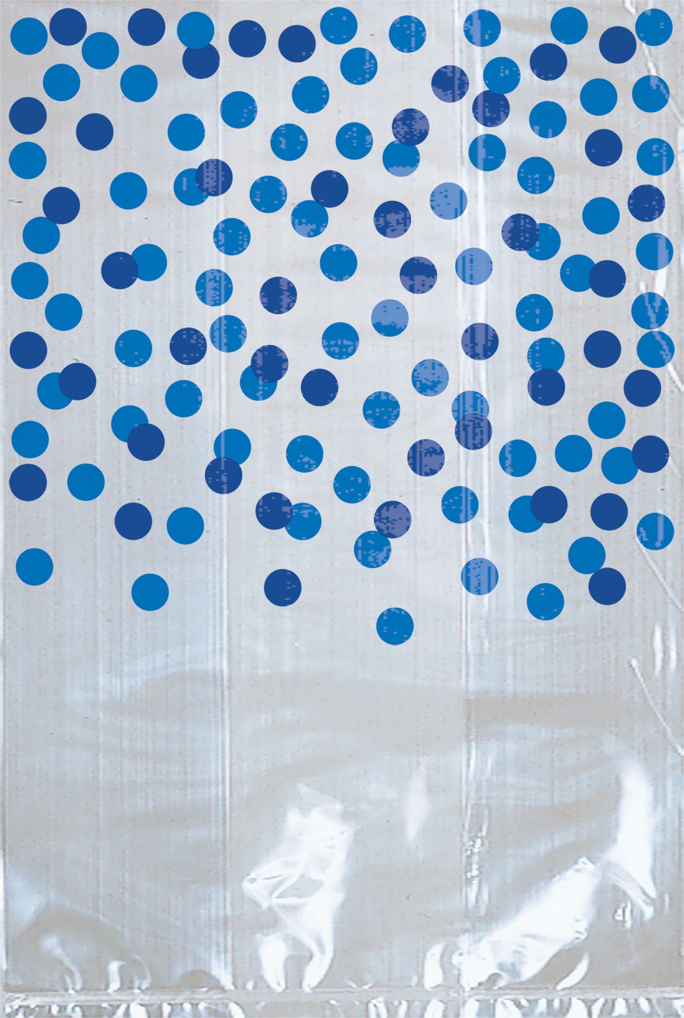 Royal Blue Polka Dot Treat Bags, 25-ct Front_Flat