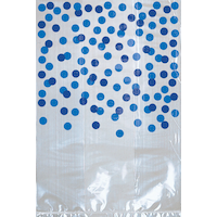 Sacs à friandises à pois bleu royal, paq. 25 Overhead_Flat