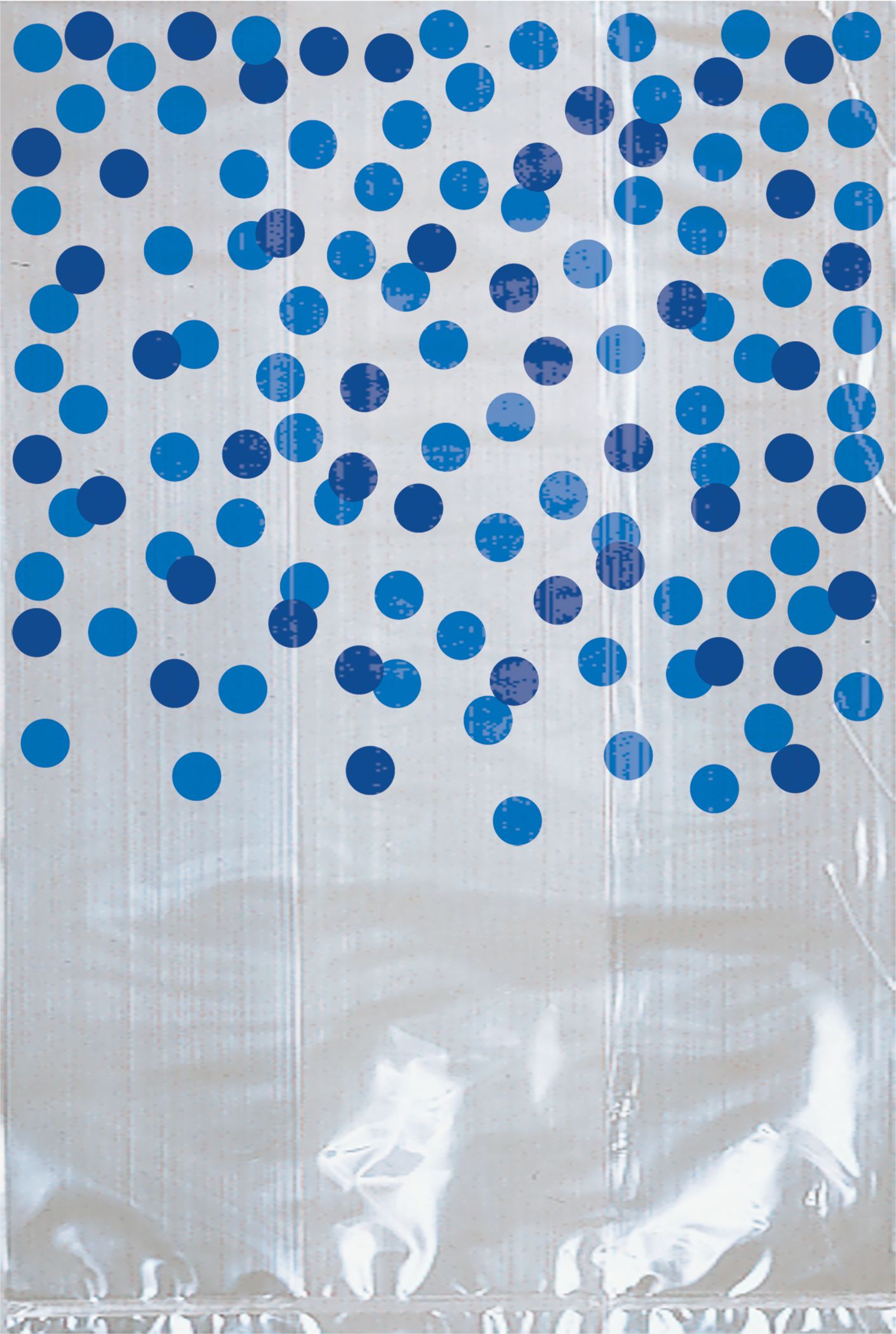 Royal Blue Polka Dot Treat Bags, 25-ct Front_Flat