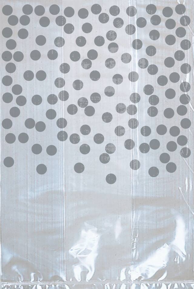 Sacs à friandises à pois argentés, paq. 25 Front_Flat
