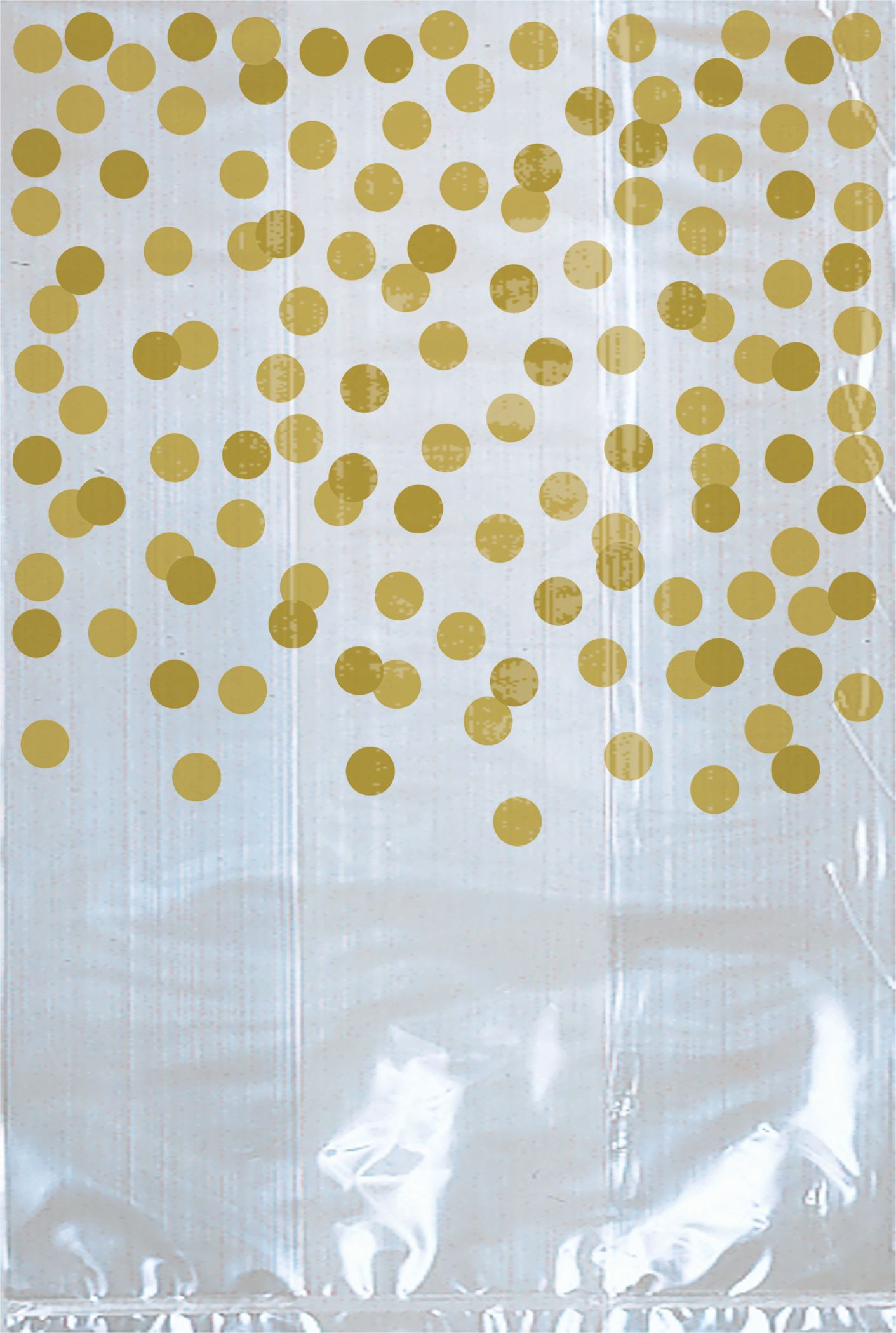 Gold Polka Dot Treat Bags, 25-ct Front_Flat